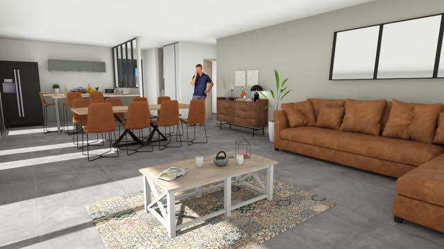 Exemple d'intérieur de la maison Piano Terra par Pierre Avenir